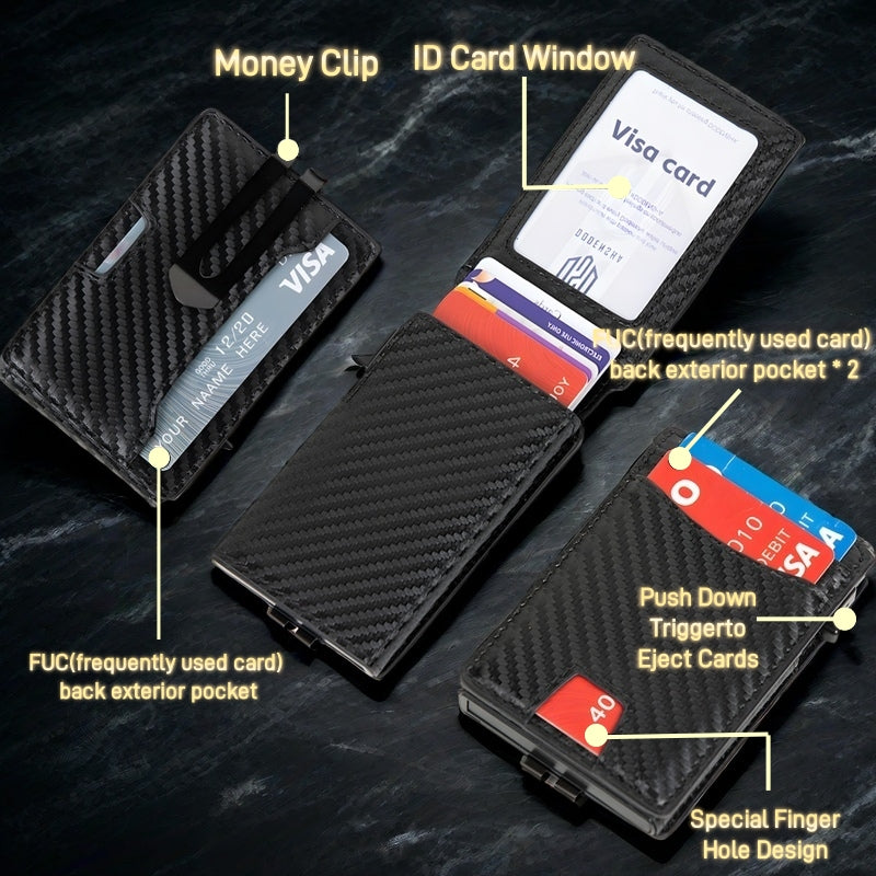 XYT Carbon Fiber Pop-Up Wallet